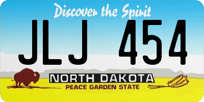 ND license plate JLJ454
