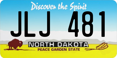 ND license plate JLJ481