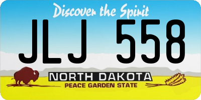 ND license plate JLJ558