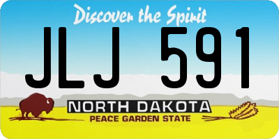 ND license plate JLJ591
