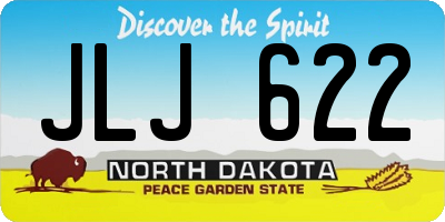 ND license plate JLJ622