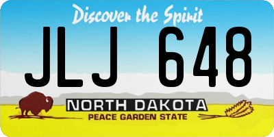 ND license plate JLJ648