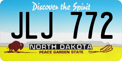 ND license plate JLJ772