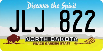 ND license plate JLJ822