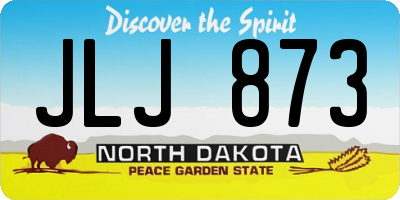 ND license plate JLJ873