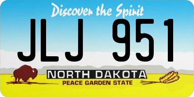 ND license plate JLJ951