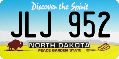 ND license plate JLJ952