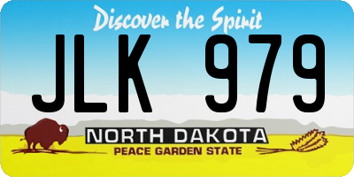 ND license plate JLK979