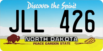 ND license plate JLL426