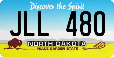 ND license plate JLL480