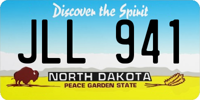 ND license plate JLL941