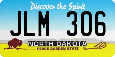 ND license plate JLM306
