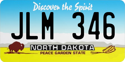 ND license plate JLM346