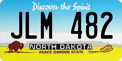 ND license plate JLM482