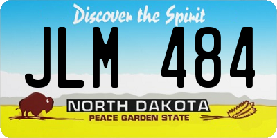 ND license plate JLM484