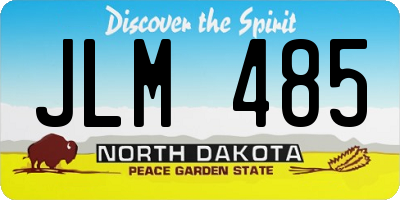 ND license plate JLM485