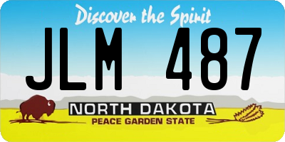 ND license plate JLM487