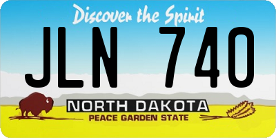 ND license plate JLN740