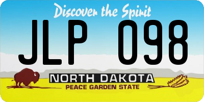ND license plate JLP098