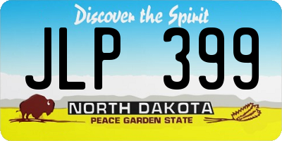 ND license plate JLP399