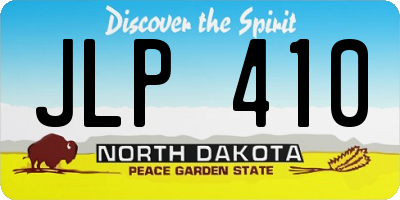 ND license plate JLP410