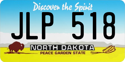 ND license plate JLP518