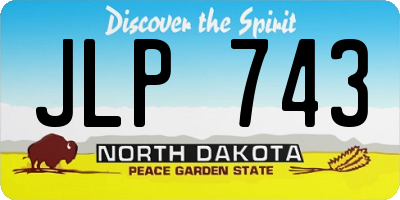ND license plate JLP743