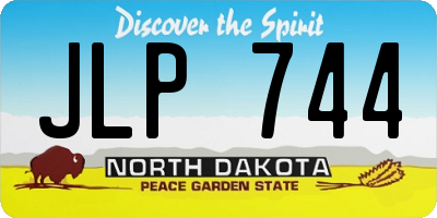 ND license plate JLP744