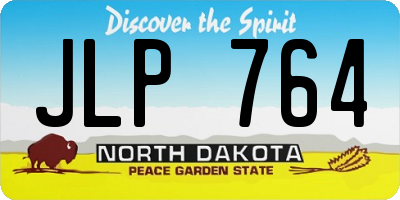 ND license plate JLP764