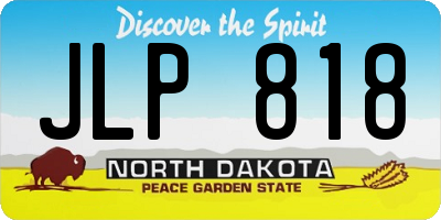 ND license plate JLP818