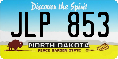ND license plate JLP853