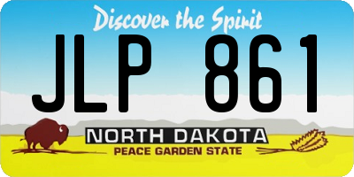 ND license plate JLP861