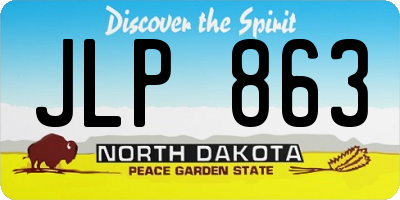 ND license plate JLP863