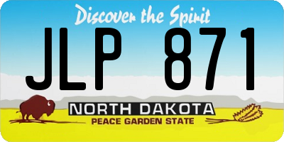ND license plate JLP871