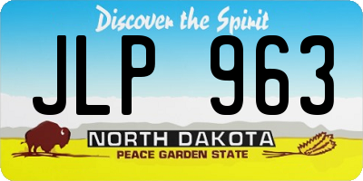 ND license plate JLP963