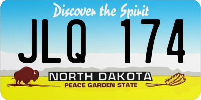ND license plate JLQ174