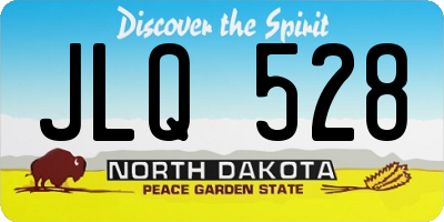 ND license plate JLQ528
