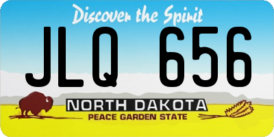 ND license plate JLQ656