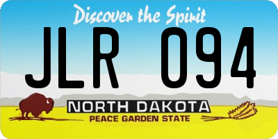 ND license plate JLR094