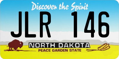 ND license plate JLR146