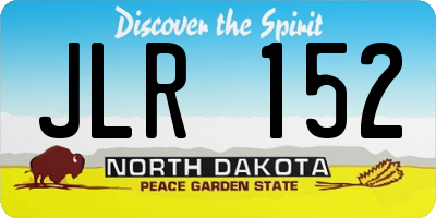 ND license plate JLR152