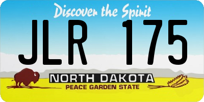 ND license plate JLR175