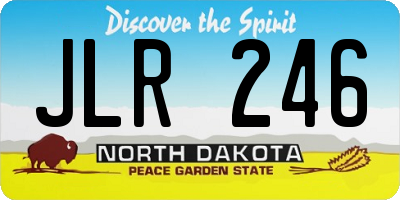 ND license plate JLR246