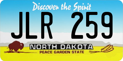 ND license plate JLR259