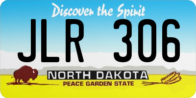 ND license plate JLR306