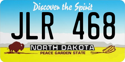 ND license plate JLR468