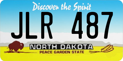 ND license plate JLR487