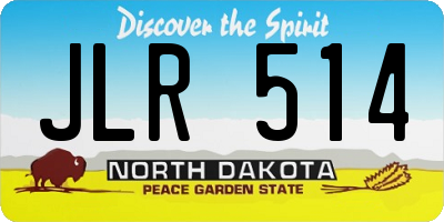 ND license plate JLR514