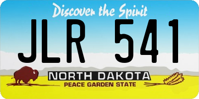 ND license plate JLR541
