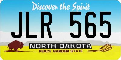 ND license plate JLR565